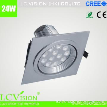 LED lighting / 24W CREE LED Down light / Dimming / Adjustable / 1320lm